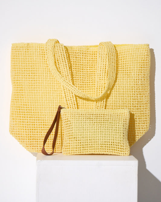 Beach Bag & Clutch Set - Sunshine