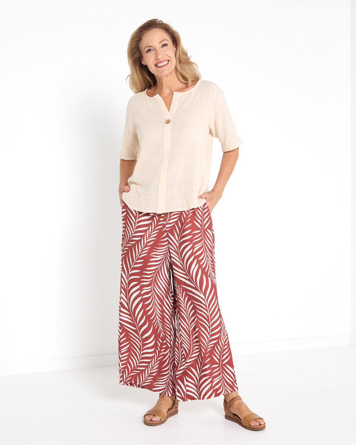Taverna Cotton Top - Natural