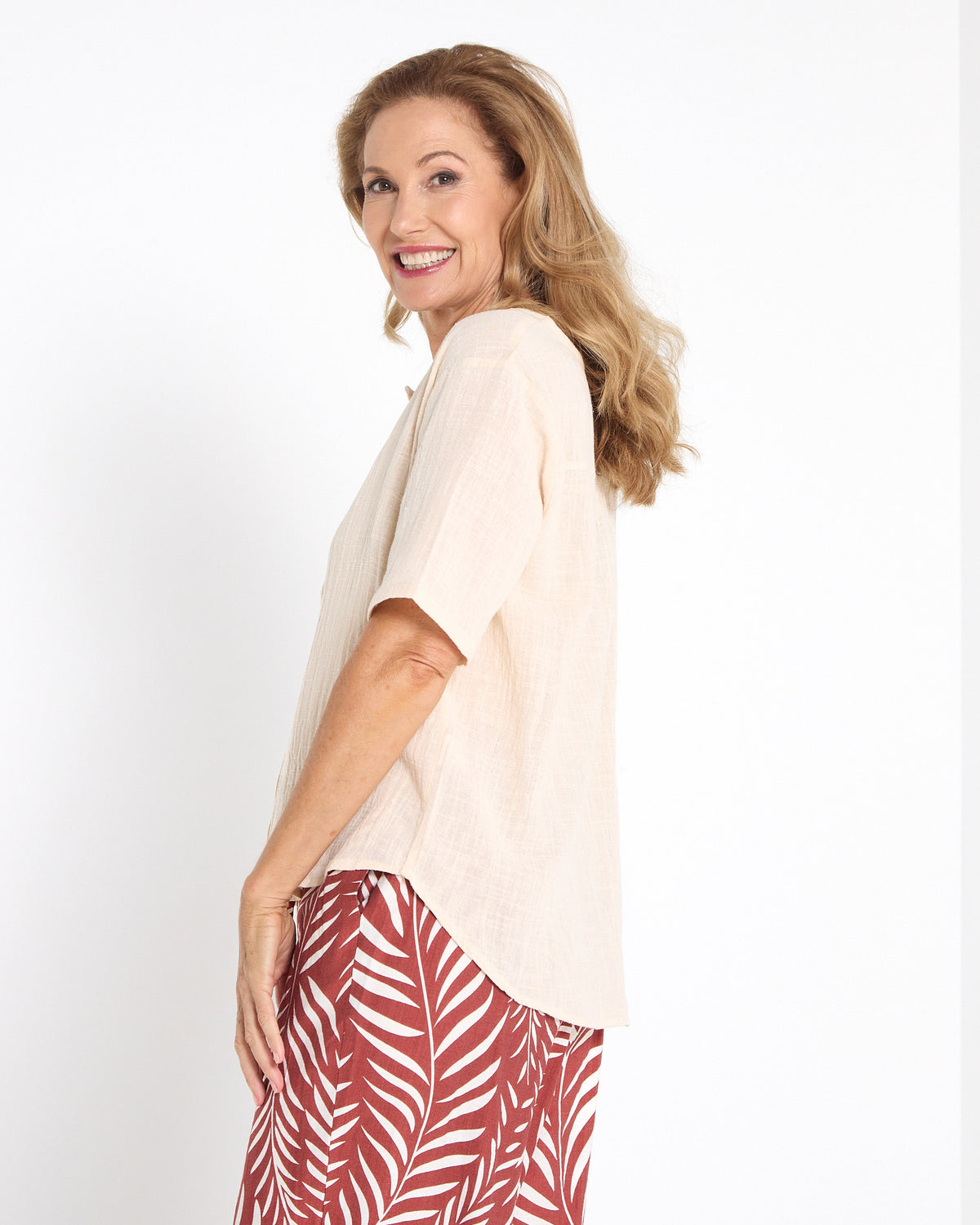 Taverna Cotton Top - Natural