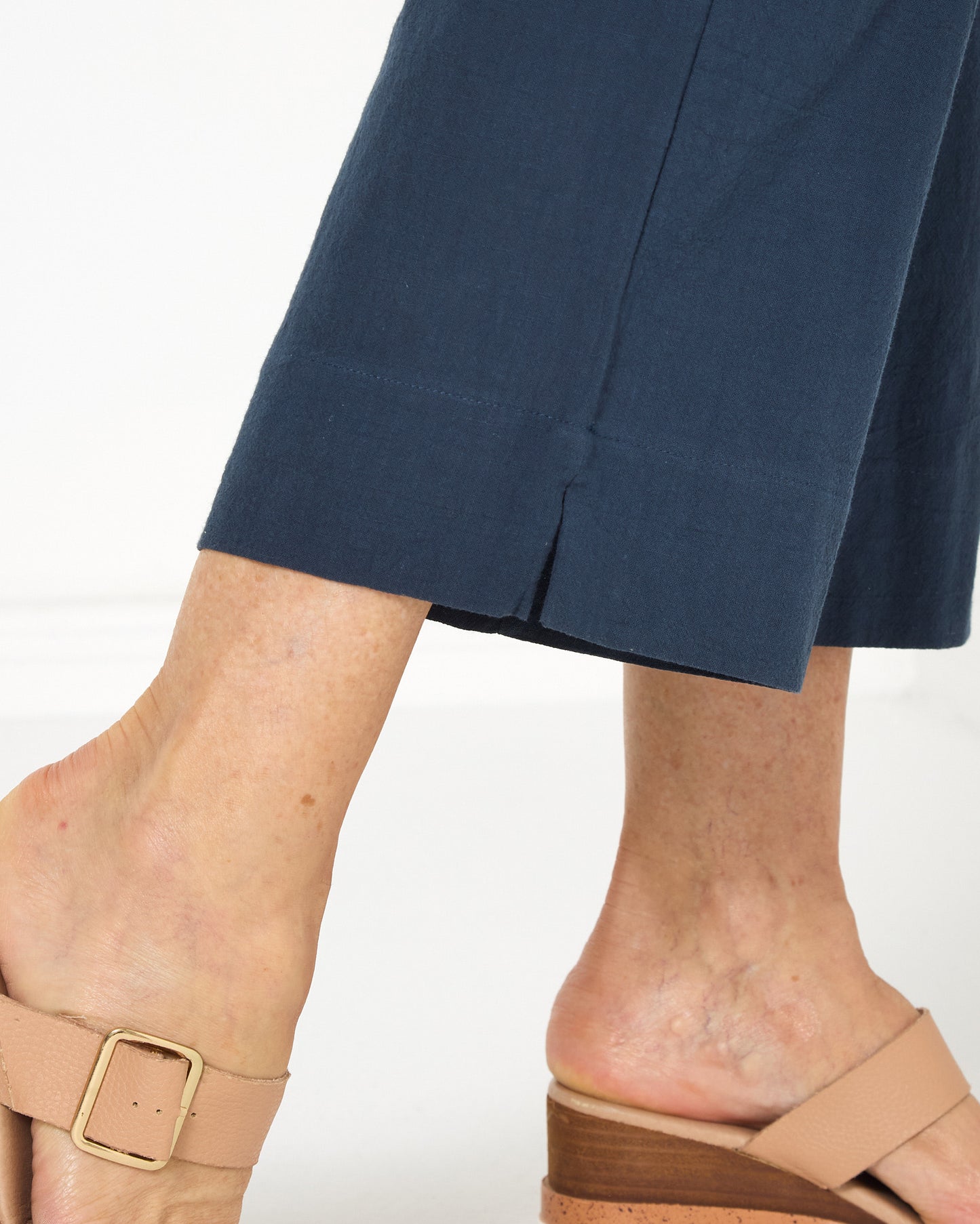 Mornington Cotton Pants - Navy