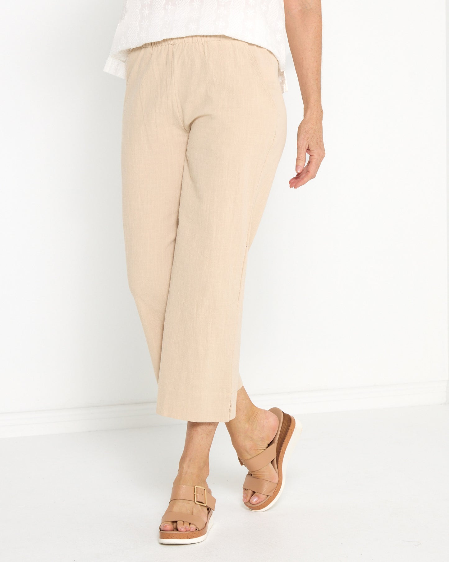 Mornington Cotton Pants - Natural