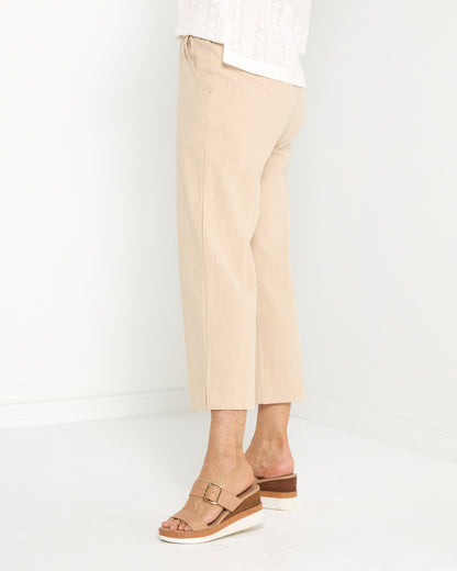 Mornington Cotton Pants - Natural