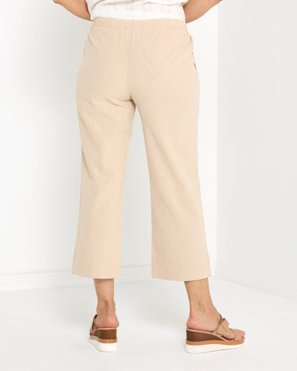 Mornington Cotton Pants - Natural