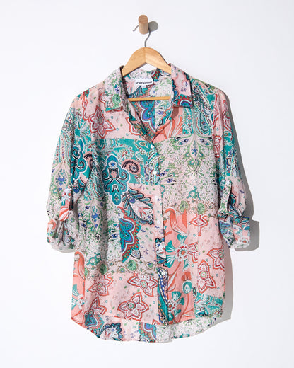 Seraphina Blouse - Azure Paisley