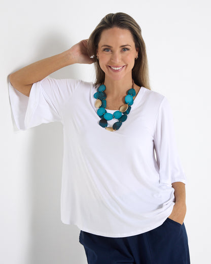 Donna Swing Top - White
