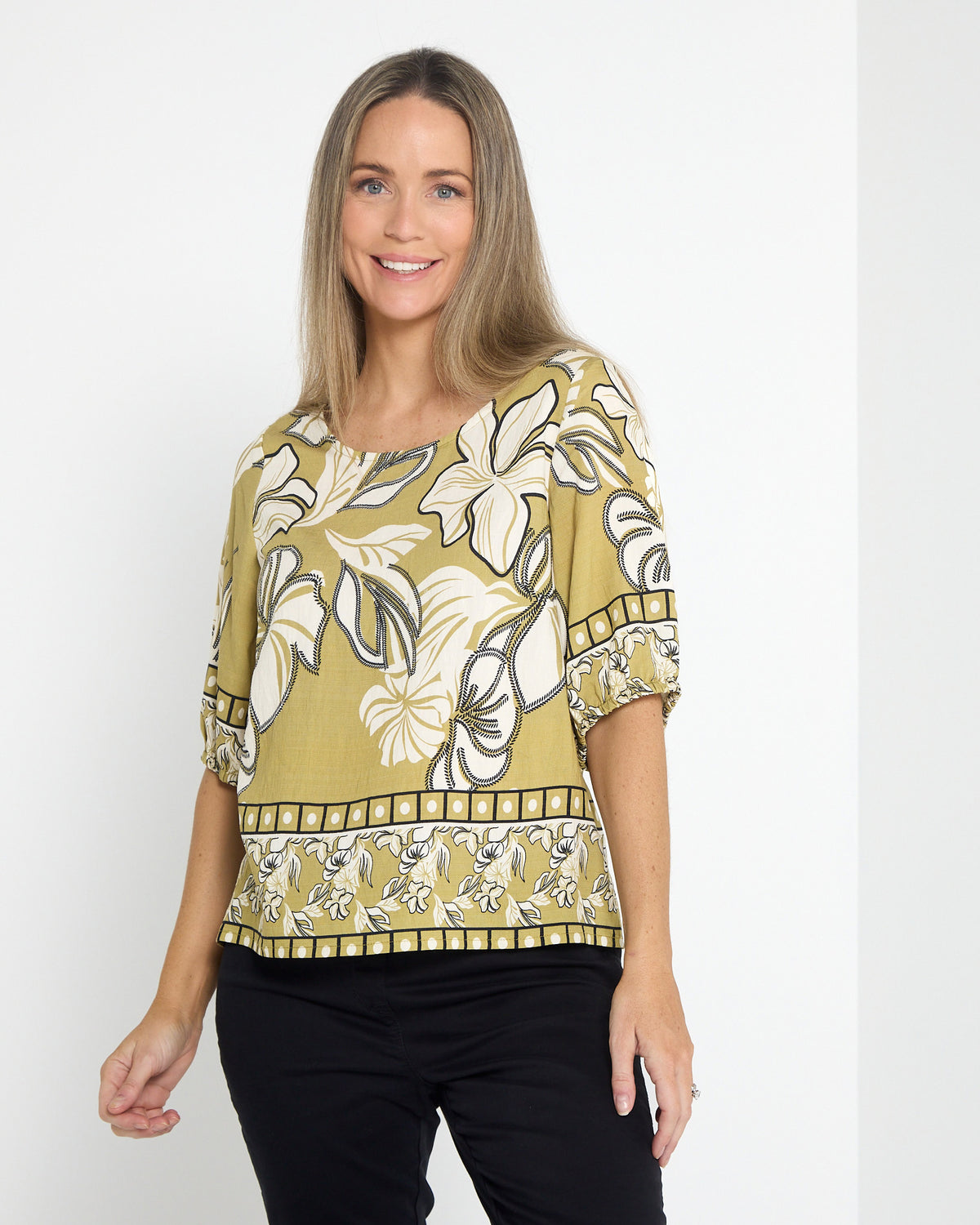 Falkiner Top - Lime