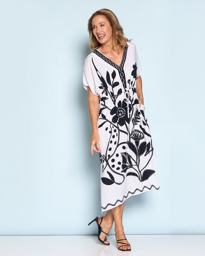 Huntington Dress - Black & White