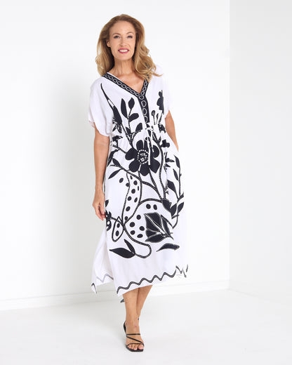 Huntington Dress - Black & White