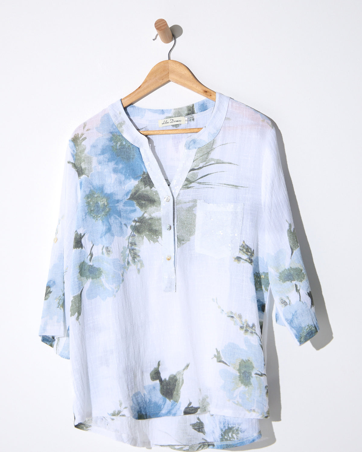 Sinclair Top - Sea Mist Floral