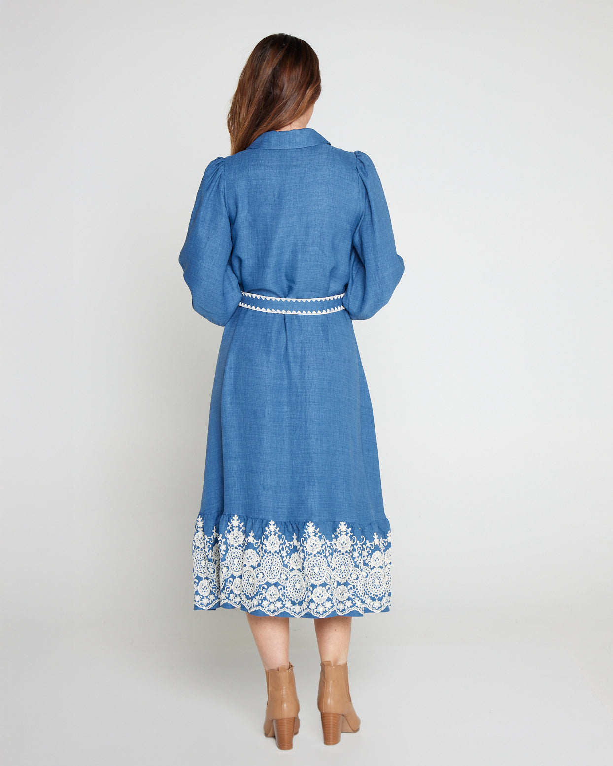 denim midi pencil dress Down For It L adult only sophisticated brunches or smart Sexy One-shoulder Cut Out Size:41 EU / 7 UK / 8 US