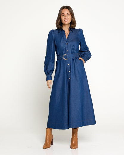 Elliot Chambray Dress - Denim