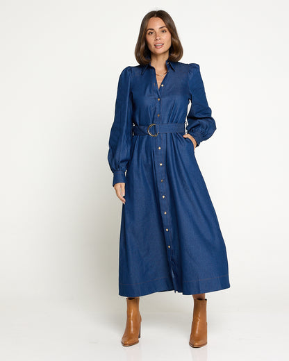 Elliot Chambray Dress - Denim