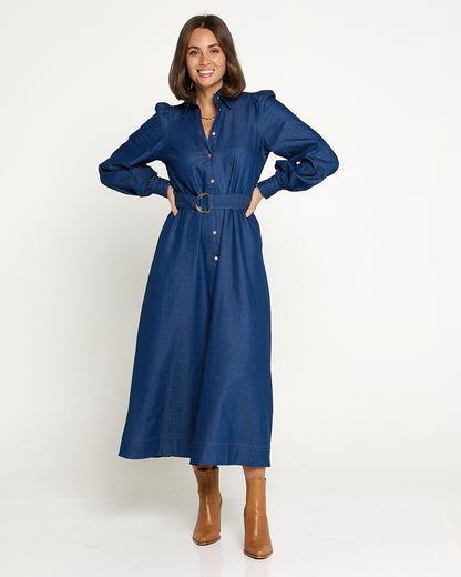 Elliot Chambray Dress - Denim