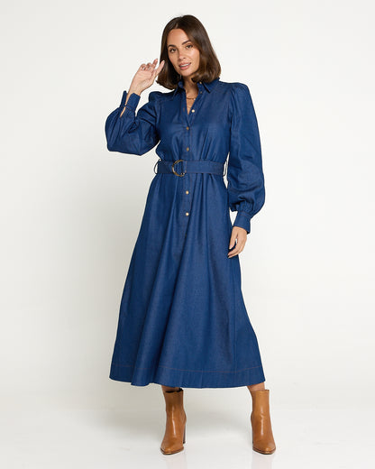 Elliot Chambray Dress - Denim