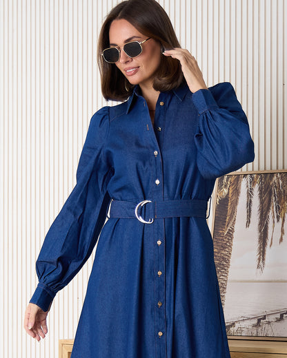 Elliot Chambray Dress - Denim