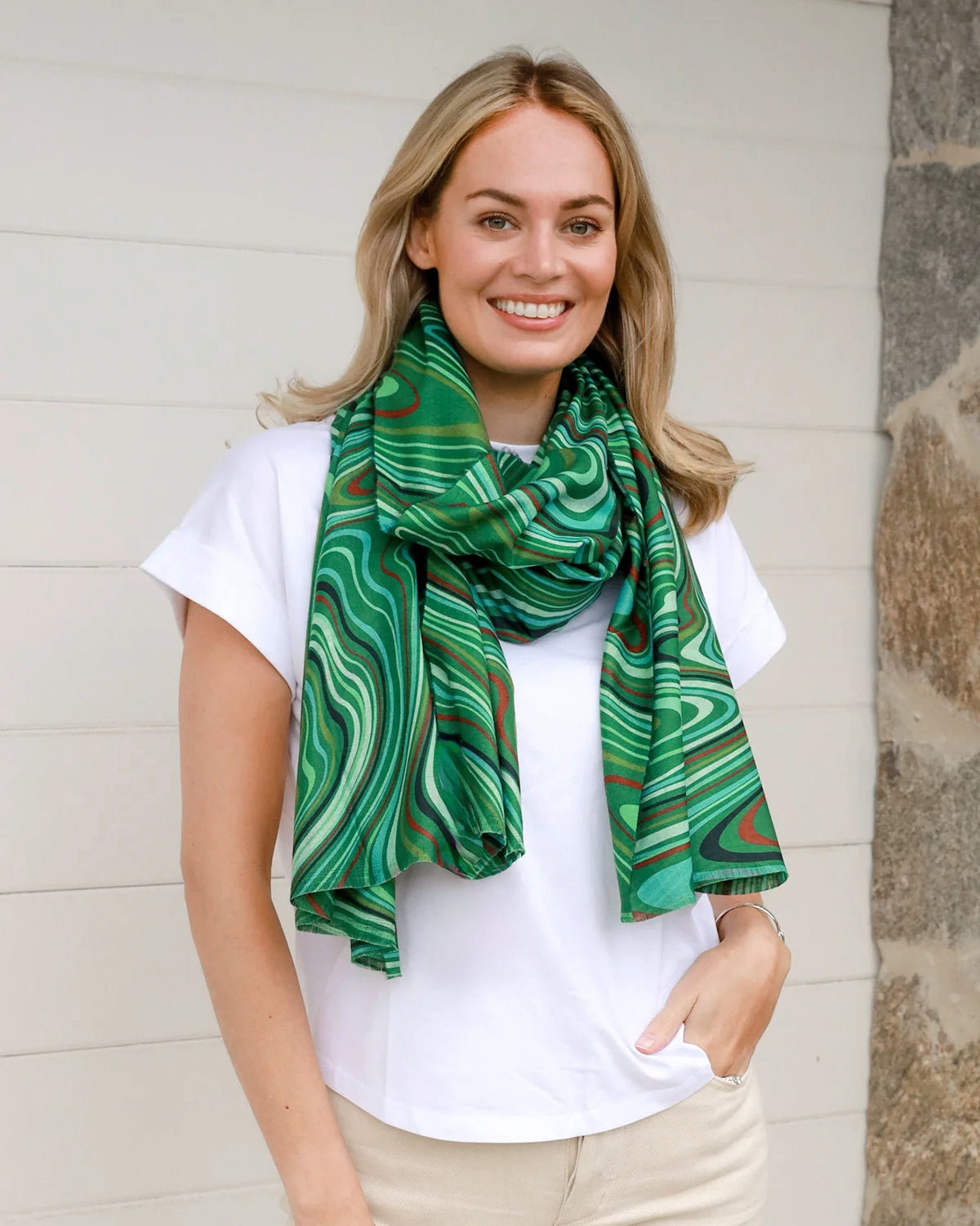 Rivendell Scarf - Green Lava Lamp
