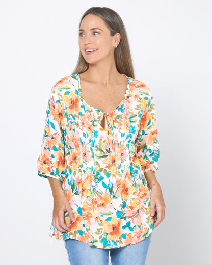 Toulouse Cotton Top - Amber Garden