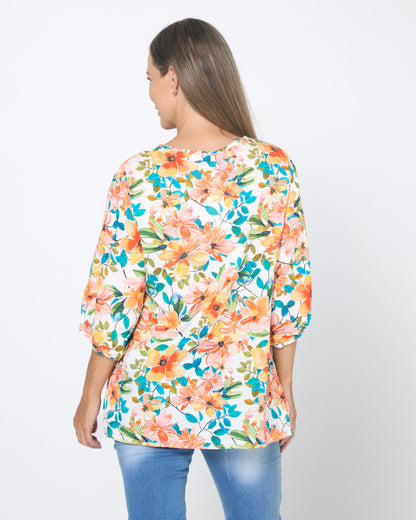 Toulouse Cotton Top - Amber Garden