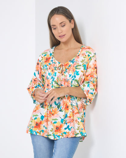 Toulouse Cotton Top - Amber Garden