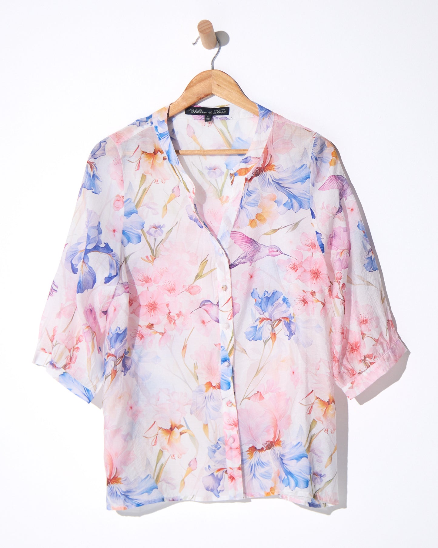 Delilah Blouse - Blossom Watercolour
