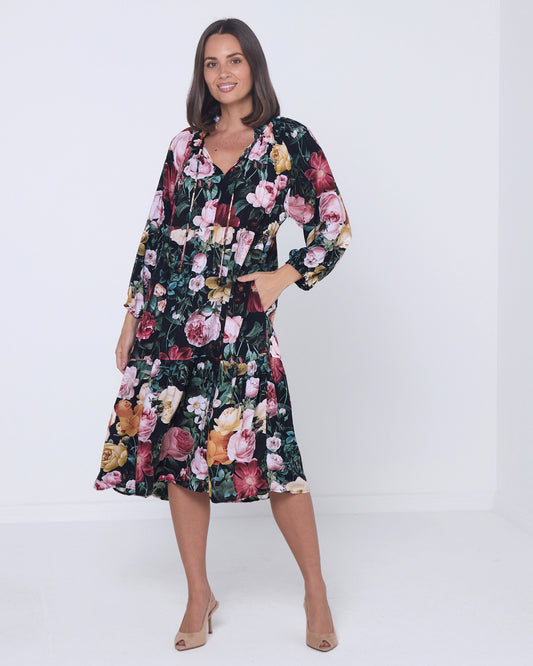 Marguerite Dress - Floral Garden