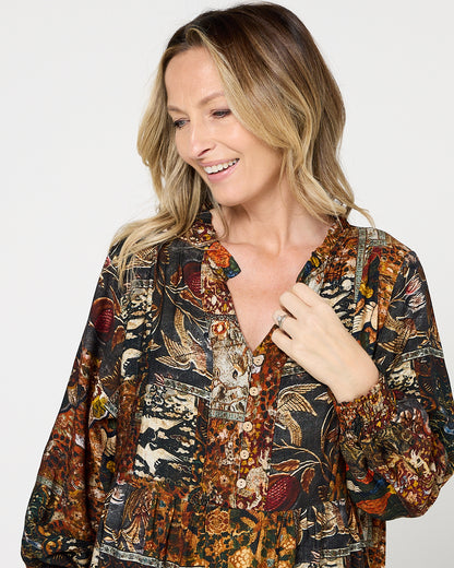 Lockwood Dress - Midnight Tapestry