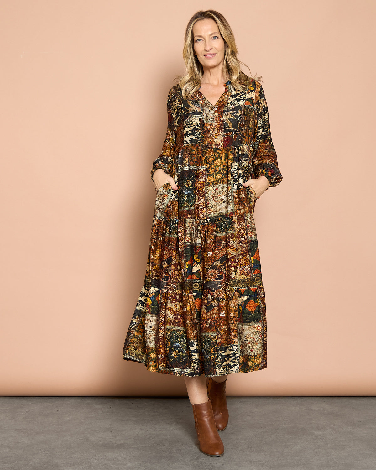 Lockwood Dress - Midnight Tapestry
