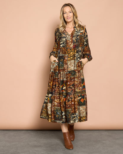 Lockwood Dress - Midnight Tapestry