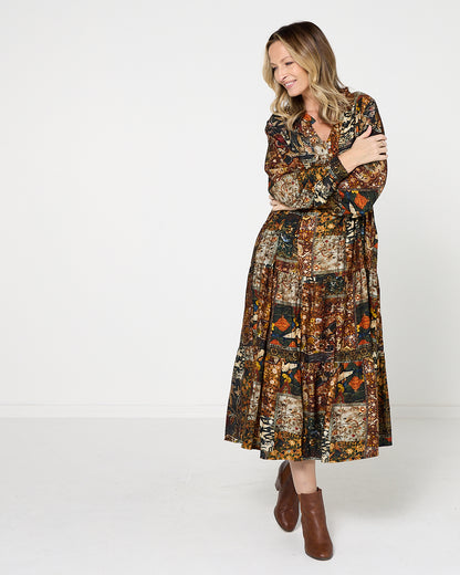 Lockwood Dress - Midnight Tapestry