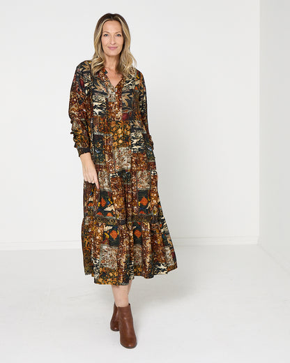 Lockwood Dress - Midnight Tapestry