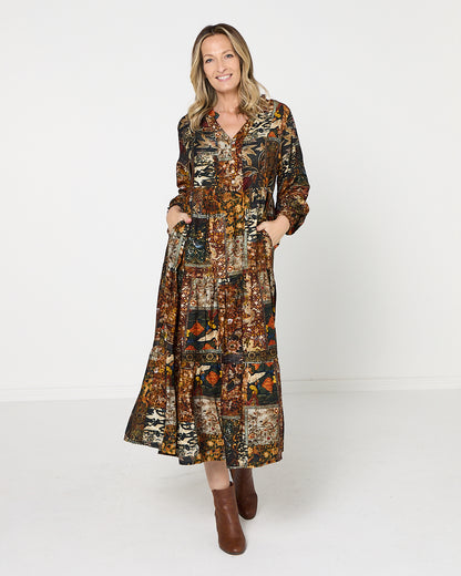 Lockwood Dress - Midnight Tapestry