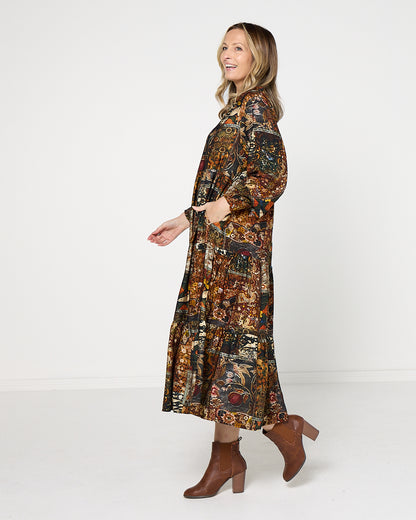 Lockwood Dress - Midnight Tapestry