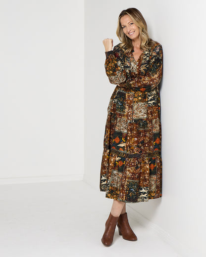 Lockwood Dress - Midnight Tapestry