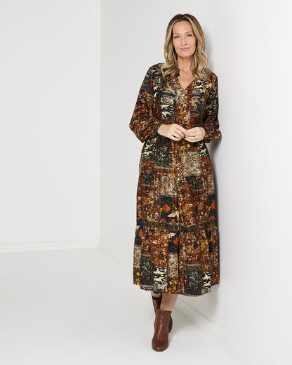 Lockwood Dress - Midnight Tapestry