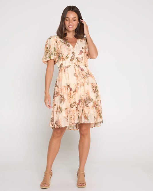 Mila Petite Dress - Antique Roses