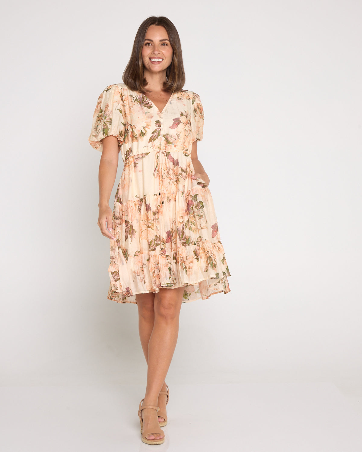 Mila Petite Dress - Antique Roses