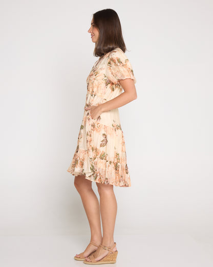 Mila Petite Dress - Antique Roses