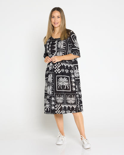 Yvonne Dress - Black Patch