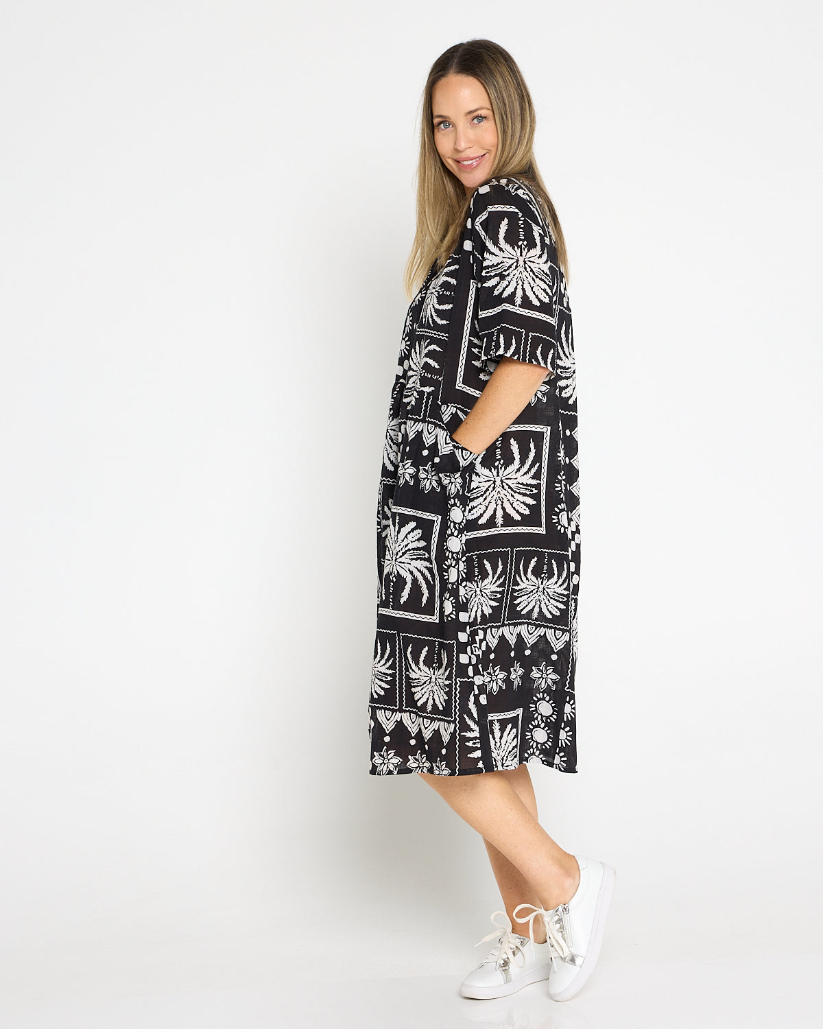 Yvonne Dress - Black Patch