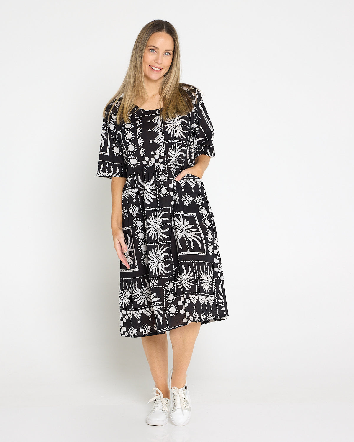 Yvonne Dress - Black Patch