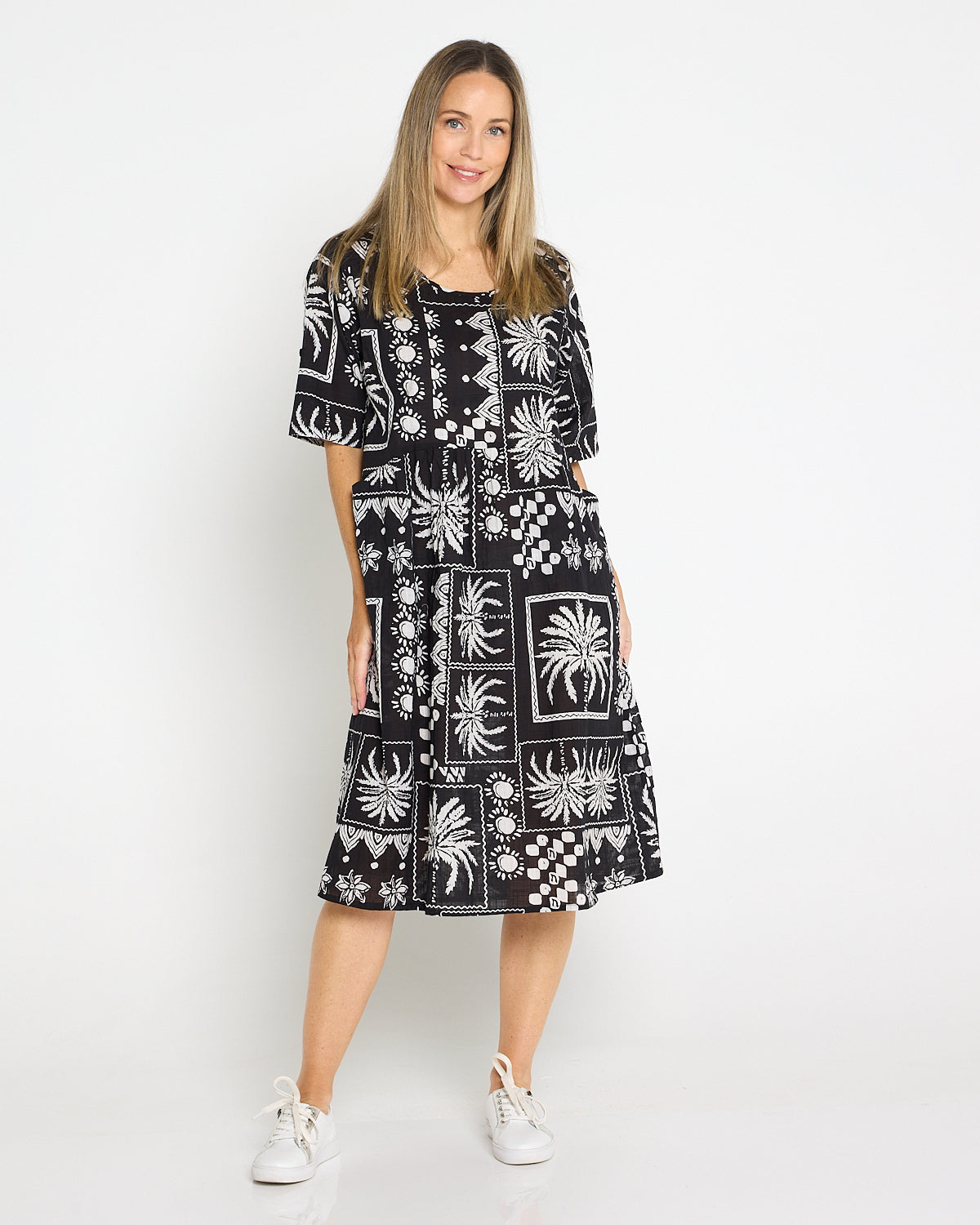 Yvonne Dress - Black Patch