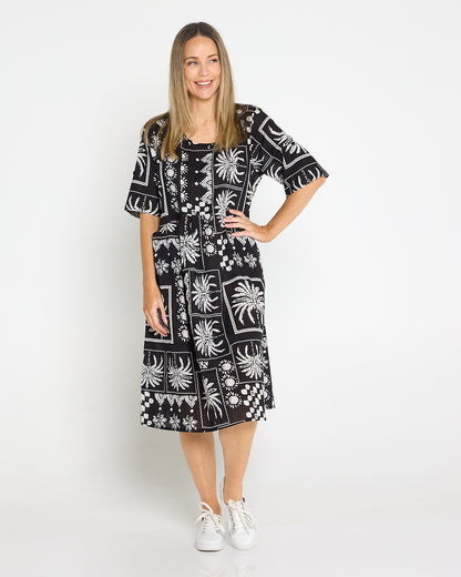 Yvonne Dress - Black Patch