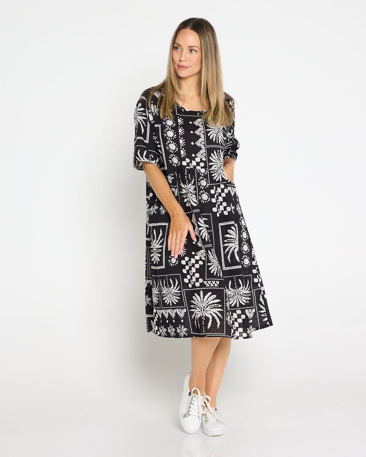 Yvonne Dress - Black Patch