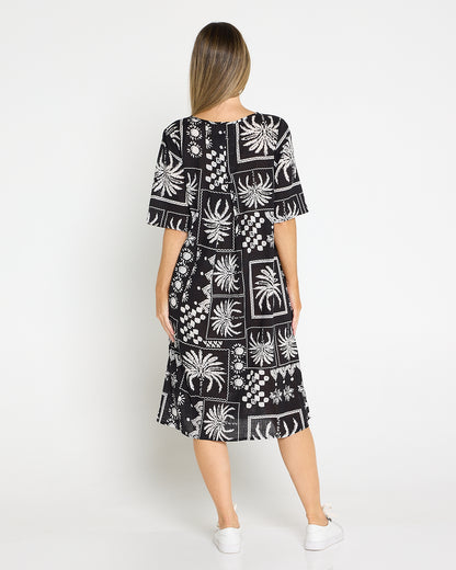 Yvonne Dress - Black Patch