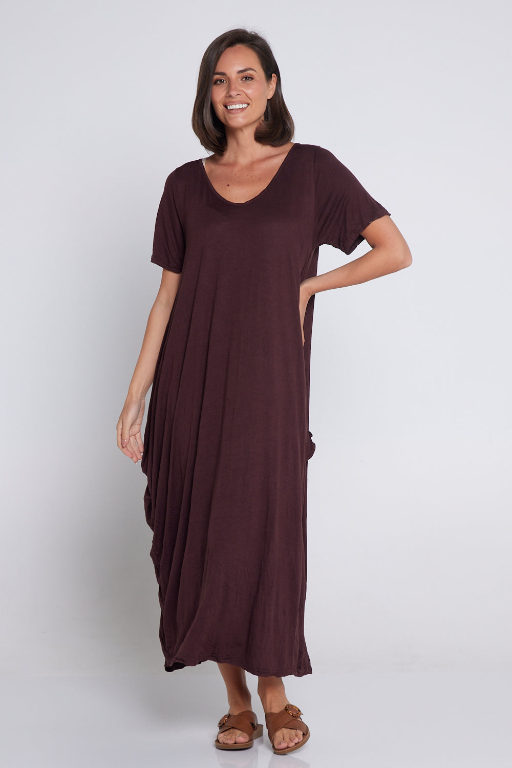 Zoe Dress - Chocolate