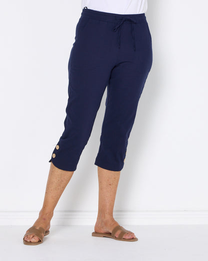 Aeroweave Capri Pant - Navy