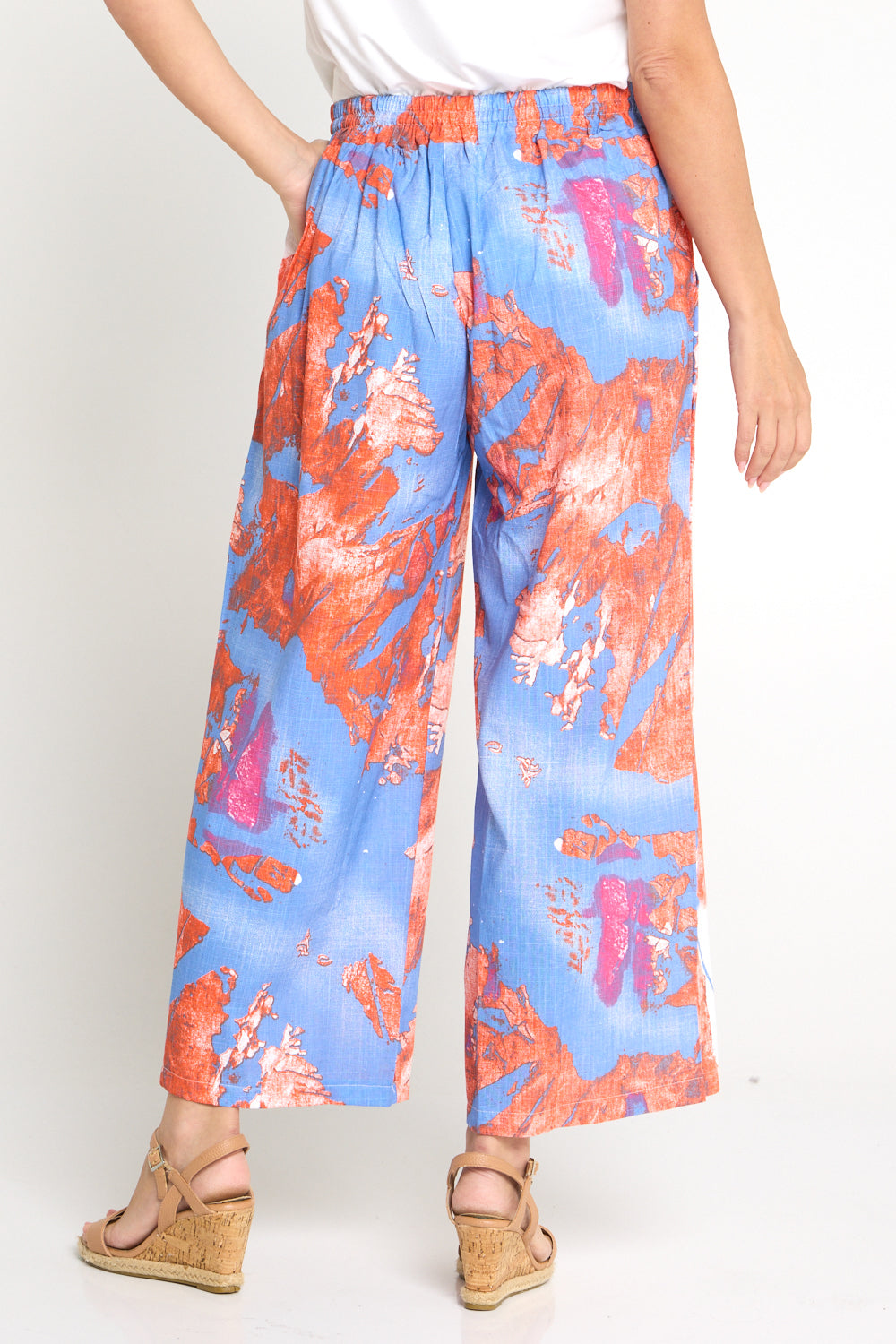 Aiko Linen Pants - Coral Sea