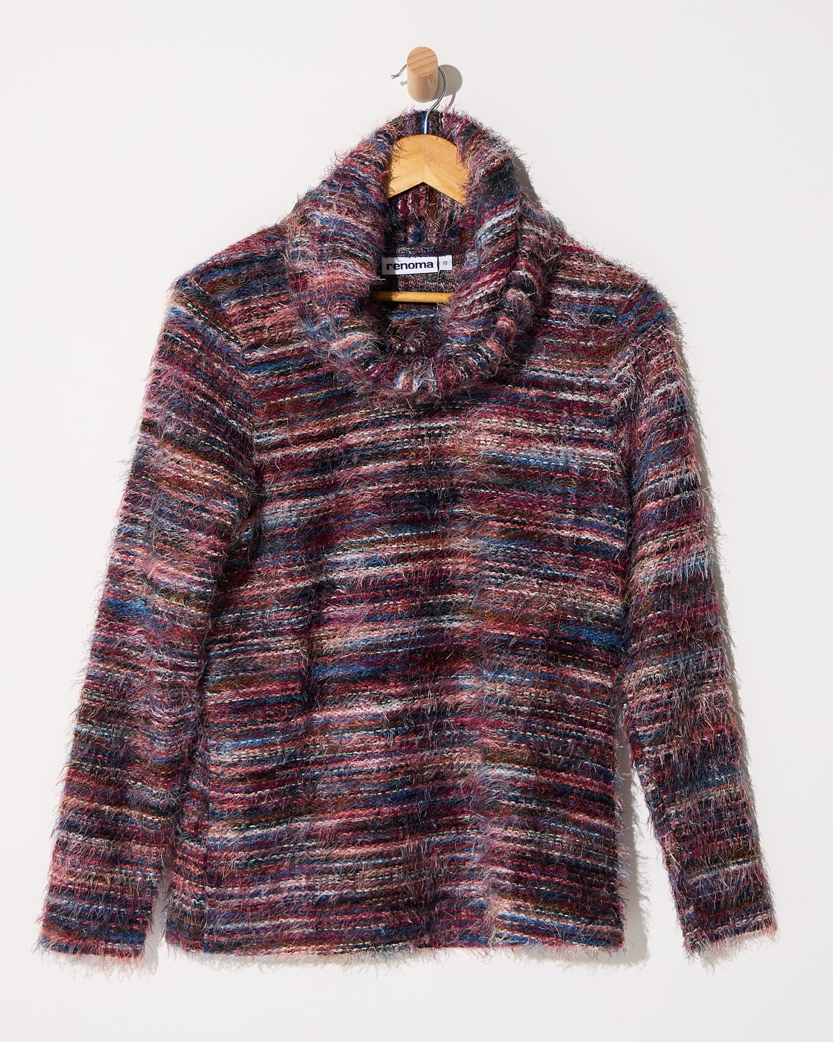 Lani Fluffy Knit Top & Snood - Purple