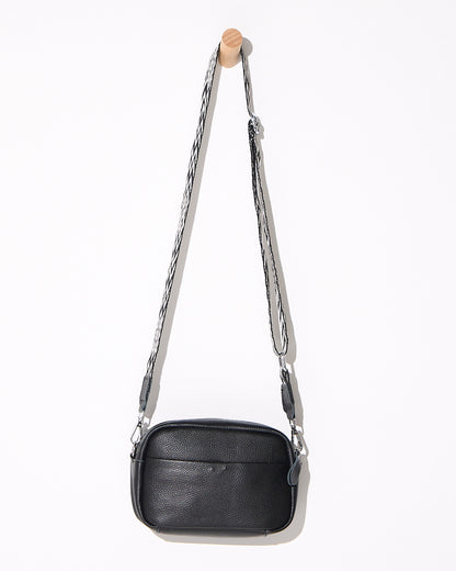 Bristol Leather Cross Body Bag - Black