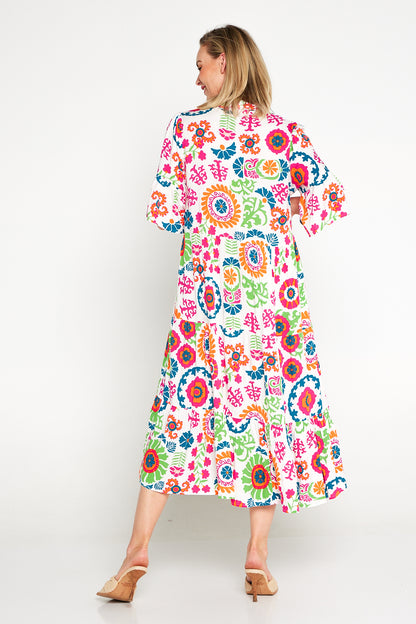 Marina Dress - Summer Mandala Floral